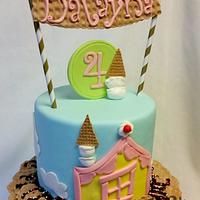 Ice Cream Shop Birthday Cake