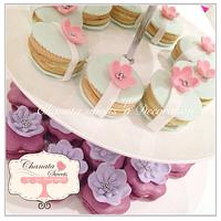 Precious moment cakes, cupcakes and macaroon