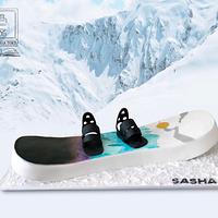 Snowboard cake Snowboard cake