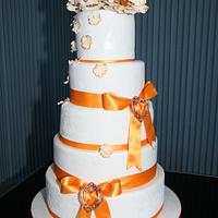 Gold Wedding Cake