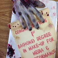 Gruesome Graduation Cake