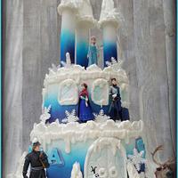 Frozen airbrushed castle