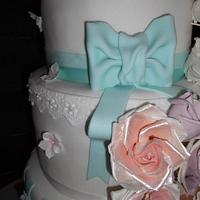 Vintage Rose Wedding cake