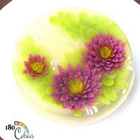 Purple Daisy Jelly Flower Cake
