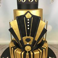 Great Gatsby 30th birthday cake 