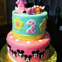 2-tier birthday cake