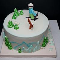 Winter Ski Cake