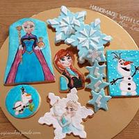 Handpainted Frozen cookies;))