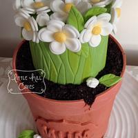 Flowerpot Birthday Cake