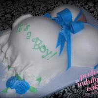 Belly Cake... for It's a Boy! 