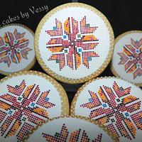 Bulgarian embroidery cookies 2