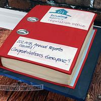 Red Lever Arch Folder Cake!!