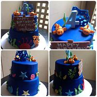 Under the Sea Birthday cake