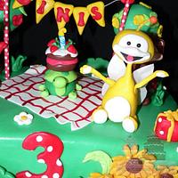 uki and friends cake