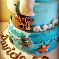 Pirates at sea cake