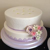 5 tier wedding cake - cake of firsts!!