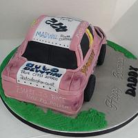 Stock car cake