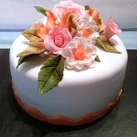 Tarta Flores, flowers cake