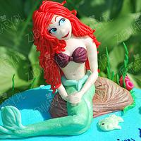 cake with mermaid