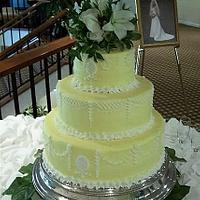 Yellow Wedding Cake