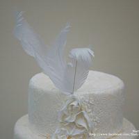 wedding dress cake