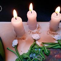 Cakes against Violence collaboration : LOVE, FAITH & PEACE