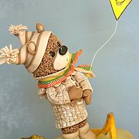 Teddy Bear Playing Kite