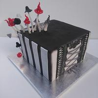 Hand painted crazy cake