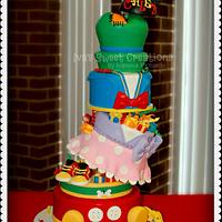 Mickey and Friends Baby Shower Cake