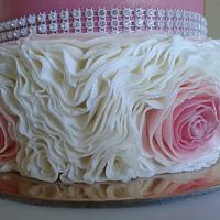 Ruffled cake