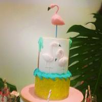 flamingo cakes