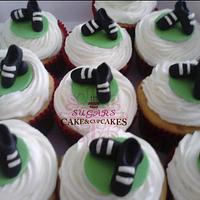 Soccer shoes Cupcakes