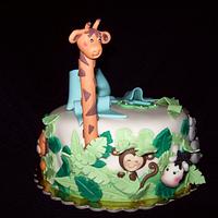 Jungle Animals Cake