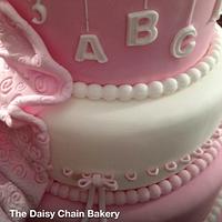 'ABC' Girls Christening cake ...