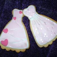 Prom dress cookies
