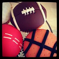 Sports Balls cupcakes