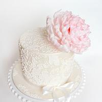 lace with peony