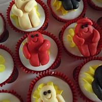 Jelly baby cupcakes