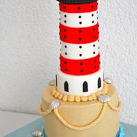Lighthouse Wedding Cake