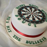 Dartboard 50th Birthday Cake