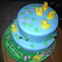 Duck pond cake