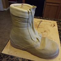 Army Boots cake step by step