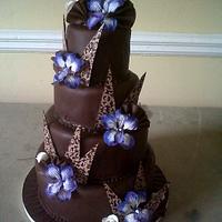 CHOCOLATE ORCHID CAKE