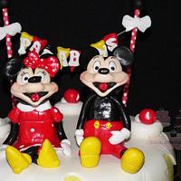 Mickey and Minnie Cake