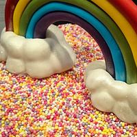 Fun rainbow cake