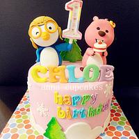 pororo and loopy cake