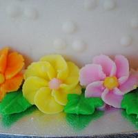 Buttercream floral cake
