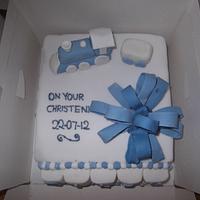 Over The Top Christening Cake