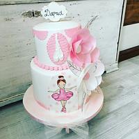 Ballerina birthday cake