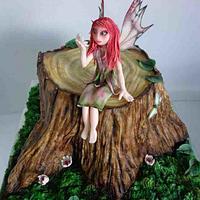 Woodland fairy cake